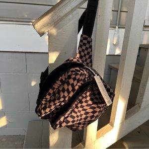 Baggu Indigo Trippy Checker Fanny Pack